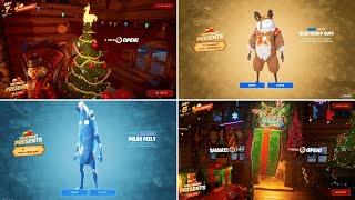 Fortnite Christmas Presents 2019 vs 2022