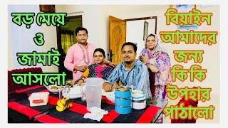 বিয়াইন আমাদের জন্য কি কি উপহার পাঠালোজামাই ও মেয়ের জন্য কি বাজার করলামTanjila now her father house