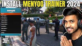 How to Install MENYOO TRAINER in GTA 5  LATEST VERSION 2024  GTA 5 Mods Hindi