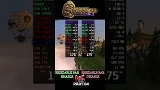 Resizable Bar ON vs OFF Heaven Benchmark Part 4 #shorts