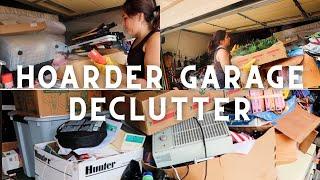 HOARDER GARAGE DECLUTTER  The Ultimate Motivation - Part 1