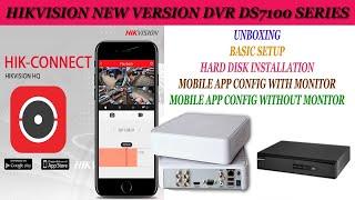 Hikvision dvr setup Hard Disk Install hik Connect Mobile App Config