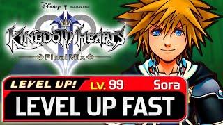 Kingdom Hearts 2 - How to Level Up FAST - Achieve Level 99