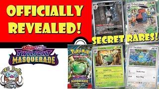 New Secret Rares Officially Revealed from Twilight Masquerade I LOVE Ducklett Pokémon TCG News