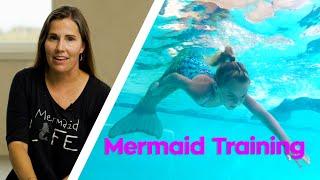 Beginner Mermaid Training Lesson 2  How to start swimming with your mermaid tail