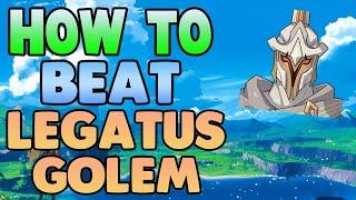 How to EASILY beat Legatus Golem in Genshin Impact - Free to Play Friendly #genshinboss
