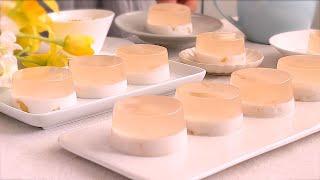 Peach Coconut Milk Agar-agar Jelly  Agar-agar Recipes  桃子椰奶燕菜糕果冻食谱