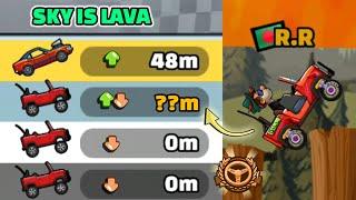 SKY IS LAVA  NEW MAP IN COMMUNITY SHOWCASE  Hill Climb Racing 2