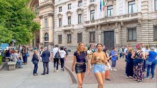 Milan Italy  - July 2024 - 4K 60fps HDR Walking Tour