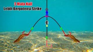 Cara Mudah Membuat Rangkaian Pancing Nila 3 Kail