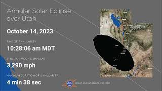 Annular Solar Eclipse of October 14 2023 over Utah