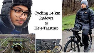 Rødovre to Høje-Taastrup 14 km by cycle  Vlog #2  B-Dox