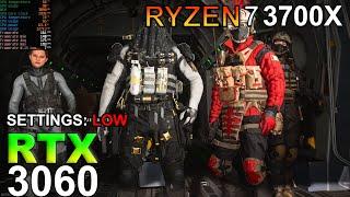 Warzone Ryzen 7 3700X Overclock 4.3  RTX 3060TI 8GB Benchmark  1080p Low Setting