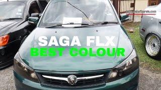 Proton Saga FLX   Army Green  Galeri Kereta