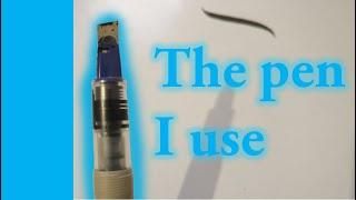 The Pen I Use Pilot Parallel Pen modifying it for Arabic calligraphy