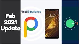 POCO F1  Pixel Experience Feb 2021 Update  Latest Features & Overview  Super Smooth For Daily Use