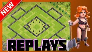 Replays Of The Donut Base  EPIC Th11 WarTrophy Base - Anti-Valk & Anti-2 Star