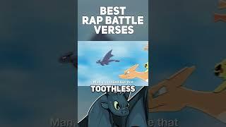 TOOTHLESS AND PIKACHU BEST RAP BATTLE VERSES #shorts #rapbattle #pikachu #pokemon #animation