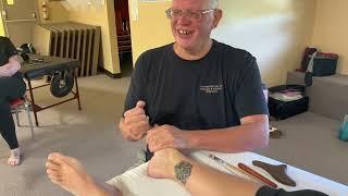 Deep toe and foot massage by Naturopath Brandon Raynor part 3