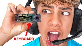 I Played Fortnite On World S SMALLEST Keyboards