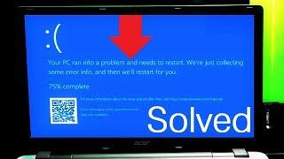 How to Fix Windows 10 Startup Error Issue  Your PC Ran Into a Problem and Needs to Restart