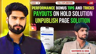 Facebook Unpublished Pages Solution in 2024  Facebook Performance Bonus tips With Bakhtawar iqbal