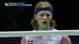 Match Point - Nhat Nguyen vs Anders Antonsen - MS QF - European Championships 2022