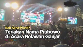 Konser Ganjar Masa yg Hadir Pendukung Prabowo Semua dan Meneriakan Prabowo Ganjar Bingung