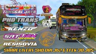 PHD TRANS MTI 005 TJ SATURNSHARE LIVERY BUSSID SHD ORI JB2 & EFEK 3D JB5 TERDETAIL