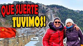 Esto ES DEMASIADO La GRAN MURALLA CHINA nevada y para nosotros solos