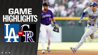 Dodgers vs. Rockies Game Highlights 61724  MLB Highlights