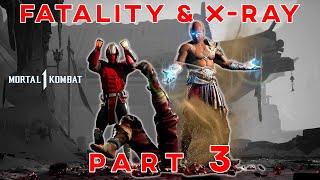 MORTAL KOMBAT 1 ALL FATALITIES FOR EVERY CHARACTER MK1  PART 3