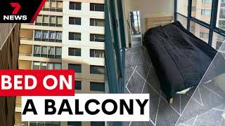 Sydney’s rental crisis reaches new highest with a bed on a balcony listed for rent  7NEWS