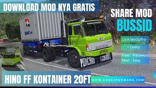 Share Mod Bussid Truk Hino FF Kontainer 20FT