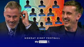 Jamie Carragher & Gary Neville DISAGREE over Man Utd 99 & Man City 23 combined XI