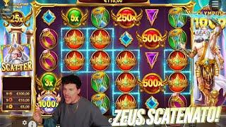 ZEUS IMPAZZITO GATES OF OLYMPUS 1000 DISTRUTTA‼️ IMPERDIBILE‼️SLOT ONLINE  BIG WIN