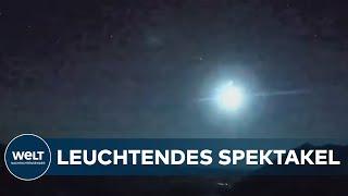 LEUCHTENDE MEGA-STERNSCHNUPPE Bolid-Meteor erleuchtet ganze Landstriche in Norwegen