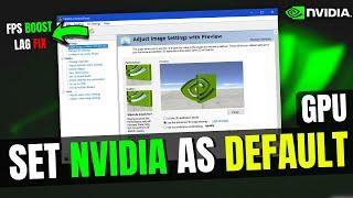 How to Set Nvidia as Default GPUGraphics Card on Windows 11 & 10 Laptop  2024