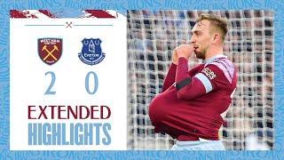 Extended Highlights  Clinical Finishes Secure Vital Points  West Ham 2-0 Everton  Premier League