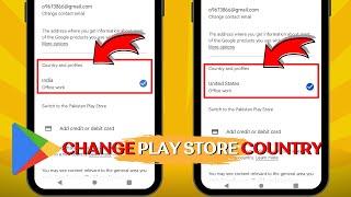 How To Change Google Play Store Country  PlayStore Country Change  Change Country in Play Store