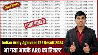 Indian Army CEE Result 2024  Army Agniveer CEE Exam Result 2024  Army Bharti 2024  Army Result