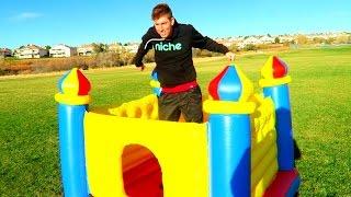 ADULTS TAKEOVER A BOUNCE CASTLE