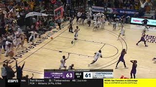 Furman vs Chattanooga CRAZY Ending  2022 College Basketball