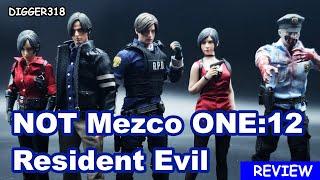 Unlicenced Resident Evil 112 Action Figures Leon S  Kenedy Ada Wong Zombie Cop Toy Review 4K