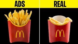 10 FOODS IN COMMERICALS VS. IN REAL LIFE