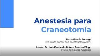 Anestesia para Craneotomía