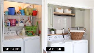 $550 DIY Laundry Room Makeover