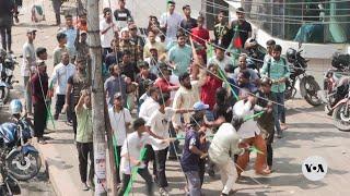 Bangladeshi protesters attack supporters of ousted PM Sheikh Hasina  VOA News