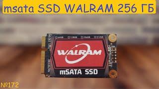  msata SSD Walram 256 GB drive  test and review of sata TLC NAND solid state drive ssd 256 GB