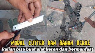 cara buat alat pemotong kentang dari bahan bekas dan rante  potato cutter